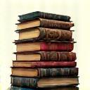 Ícone de uma pilha de livros clássicos