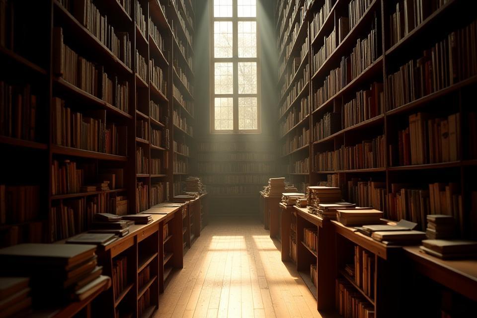 Interior aconchegante da livraria Mundo Literário com prateleiras cheias de livros